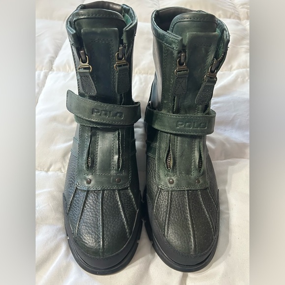 Polo Ralph Lauren Conquest Hi III Boots 11.5D Duck boot Leather - Picture 3 of 7